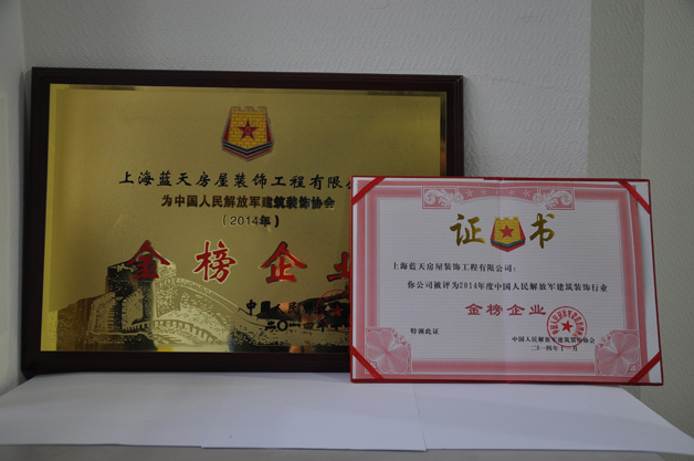  藍(lán)天公司榮獲軍裝協(xié)五項(xiàng)大獎(jiǎng) 