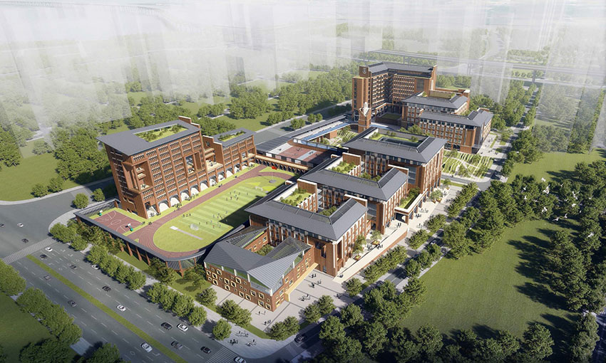 深圳前海合作區(qū)前灣哈羅公學(xué)學(xué)校項目外墻裝飾工程